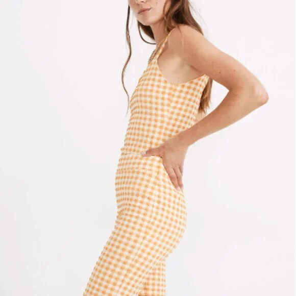 Madewell Gingham Jacquard Biker Shorts - Picture 2 of 4